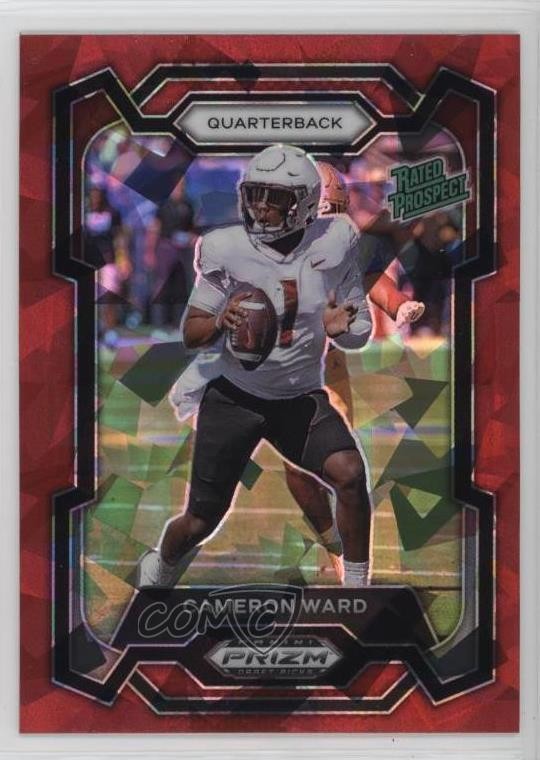 2024 Panini Prizm Draft Picks Rated Prospect Red Ice Cam Ward Cameron #199 1p6z