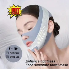 Double Chin Reducer V Line Mask, Reusable Facial Slimming Strap Chin Up