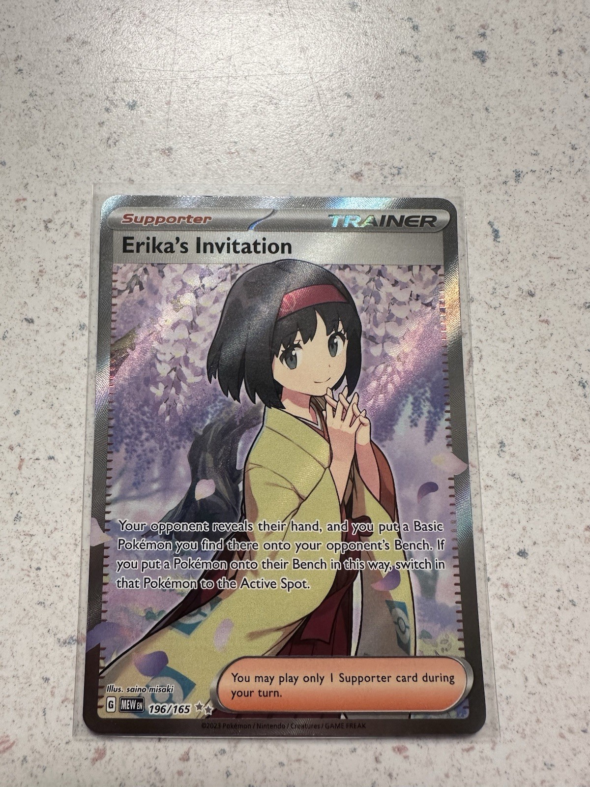 Erika's Invitation 2023 Scarlet & Violet: 151 #196/165 Ultra Rare