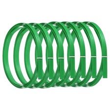 7pcs Bamboo Strips for Weaving 7/16" x 10 Ft Wicker Rattan Cane Reed, Green