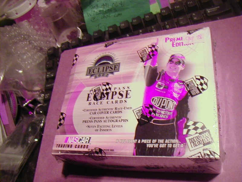 2002 PRESS PASS ECLLIPSE  RACING SEALED HOBBY BOX  24 PKS.