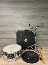 Remo Quadura Chrome Snare Drum Set Stand Drum...