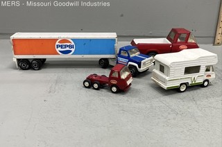 Tonka Diecast Vehicle Lot 5 Trucks & Trailers Pepsi Winnebago Vintage