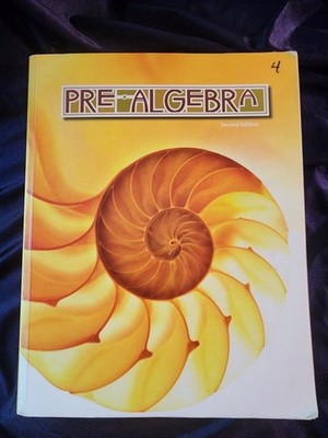 BJU PreAlgebra Student Textbook 2nd Edition Bob Jones Homeschool Curriculum