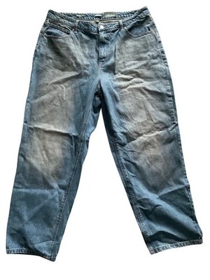 Wild Fable High Rise 90s Relaxed Straight Size 17 Brown wash