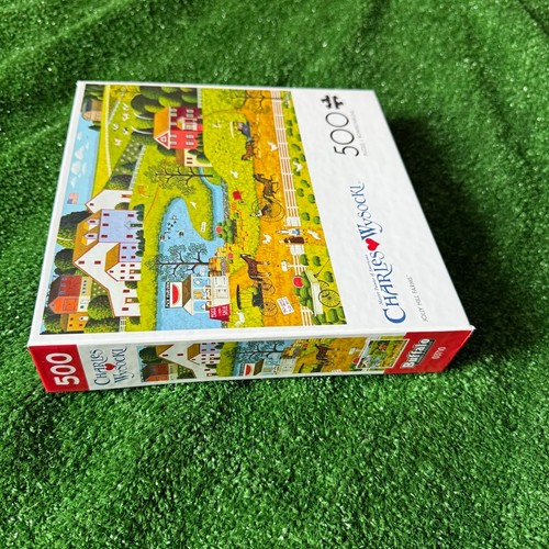 Buffalo Games - Charles Wysocki - Jolly Hill Farms - 500 Piece Jigsaw Puzzle NEW - Picture 5 of 9