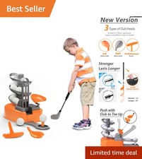 Interactive Toddler Golf Set with Ball-to-Tee Trainer - Fun for Kids Age 3-8 