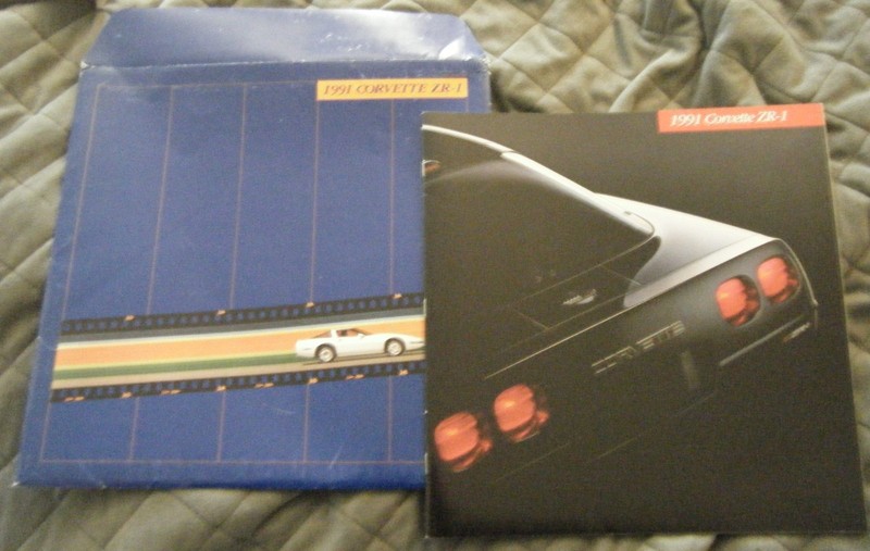 Vintage 1991 Corvette Sales Brochure ZR1 ZR-1