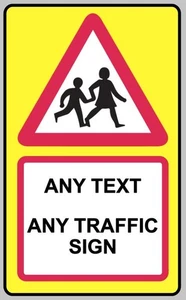 Personalised Custom Warning Speed Camera Slow Down Self Adhesive Sticker