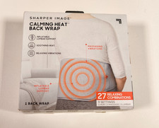 Sharper Image Calming Heat Back Wrap with Customizable Inflatable Lumbar Support