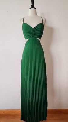 New Anthro Dress Size Small XS Green Goddess Coquette Bow Wedding
