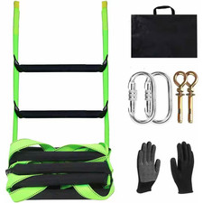 26 Ft. 2-Story Emergency Fire Escape Ladder, Flame Resistant Safety Rope Ladder
