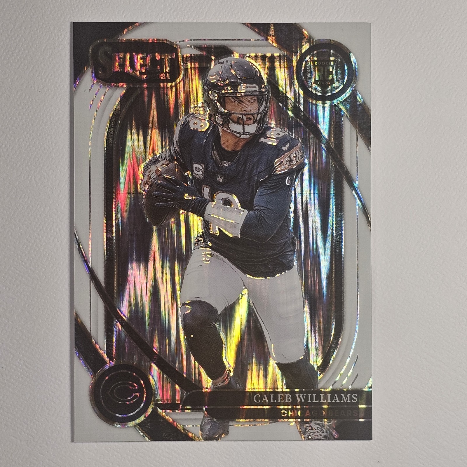 2024 Panini Select Caleb Williams Club Level White Shock 034/199 Chicago Bears