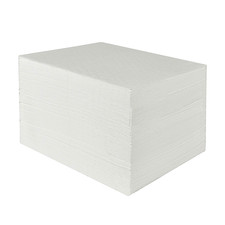A A In Aa003 Absorbent Mat Pad Heavyweight Oil Absorbent Pads15 X 20White 100Pcs