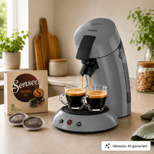 Philips Eco Senseo Original Kaffeemaschine Kaffeepadmaschine HD7806/37 Neu Grau