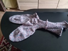 Selbstgestrickte Socken Wollsocken, Gr&ouml;&szlig;e 40-42 Neu