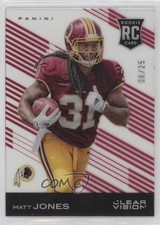 2015 Panini Clear Vision Rookie Red 6/25 Matt Jones #132 a2f