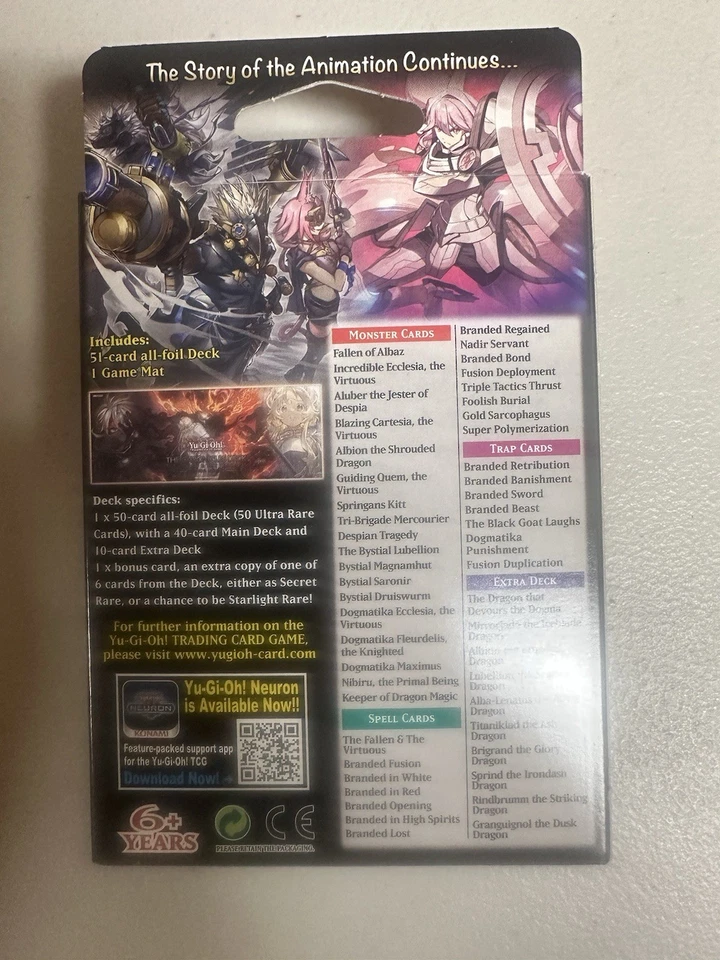 YUGIOH THE CHRONICLES DECK THE FALLEN AND THE VIRTUOUS 3x PAQUETE DE CUBIERTAS + MANGAS Foto 2 de 3