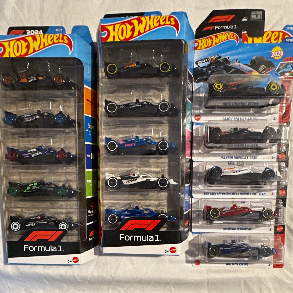 25+ Hot Wheels Diecast Formula 1 Cars with Unopened Box for sale