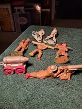 1930s Barclay Manoil Lead Soldier  Bomb Cart Lot-