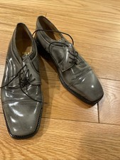 VERO CUOIO EU Size 37 Made In Italy Gray Dress Shoes Men 203