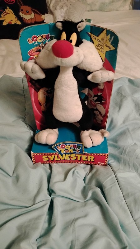Vintage looney tunes sylvester cat plush