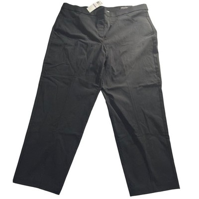 Alfred Dunner Allure Pant Womens 22W Black Super Stretch Modern Fit Short NWT