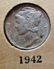 1942 P Philadelphia Silver Mercury Dime 10 CENT 90% Silver 📸AS PICTURED📸 XF EF