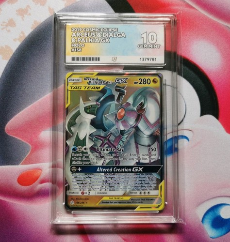 Arceus & Dialga & Palkia-GX graded ACE 10 for sale on eBay