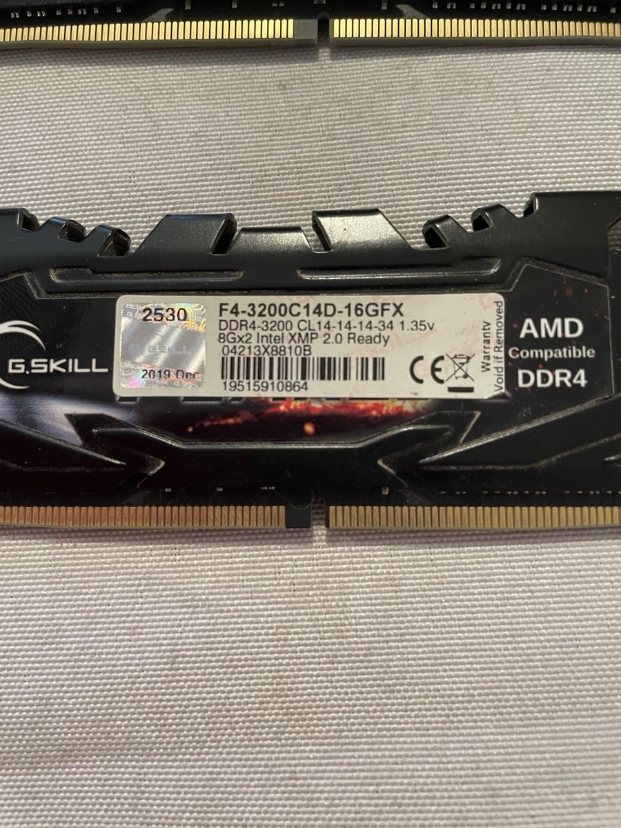 G.Skill Flare X Series F4-3200C14D-16GFX 2x8gb DDR4 CL14 14 14 *B