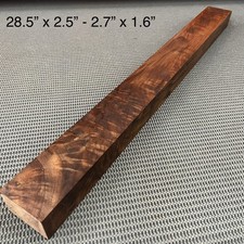 Cw651 Curly Claro Walnut Billet Block Carving Craft Knife Handle Game Call Cw651 Curly Claro Walnut Billet Block Carving Craft Knife Handle Game Call