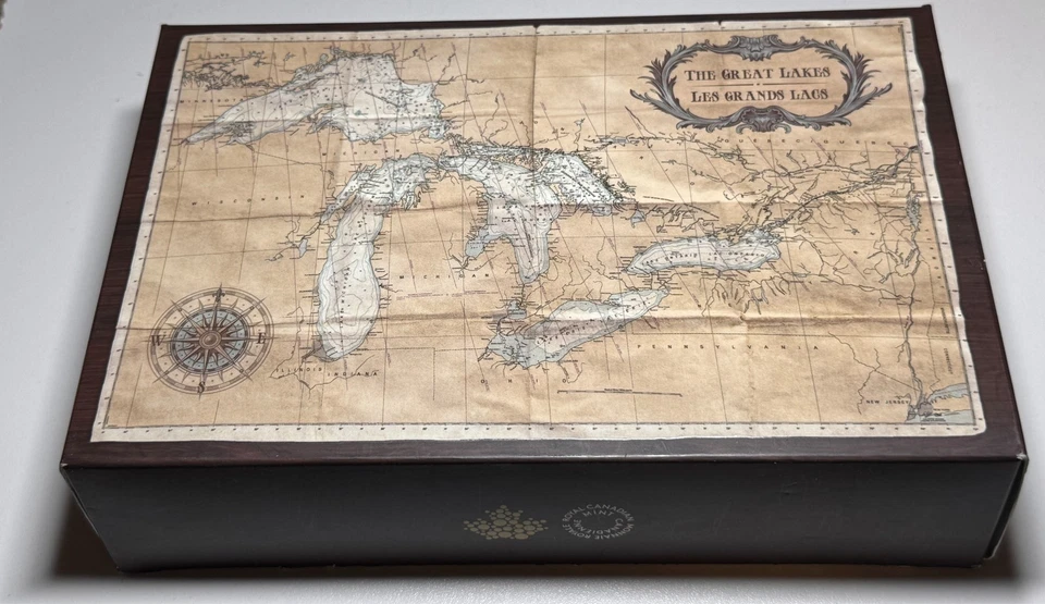 Canada 2015 1oz Fine Silver Blue Enamel $20 5-Coin Great Lakes Set RCM - Image 2 of 4