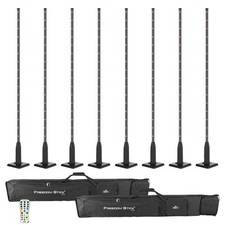  8 Chauvet DJ Freedom Stick Wireless Battery RGB LED Arrays
