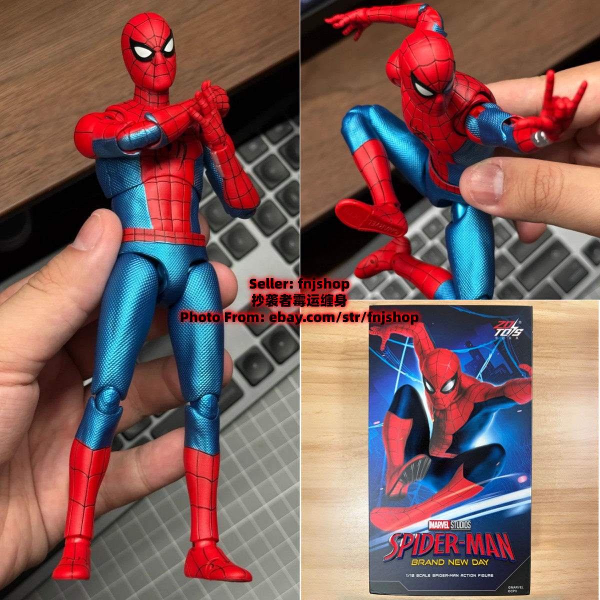In Stock ZD Toys Spider-Man Brand New Day 1/10 Collectible Action Figure Boxed