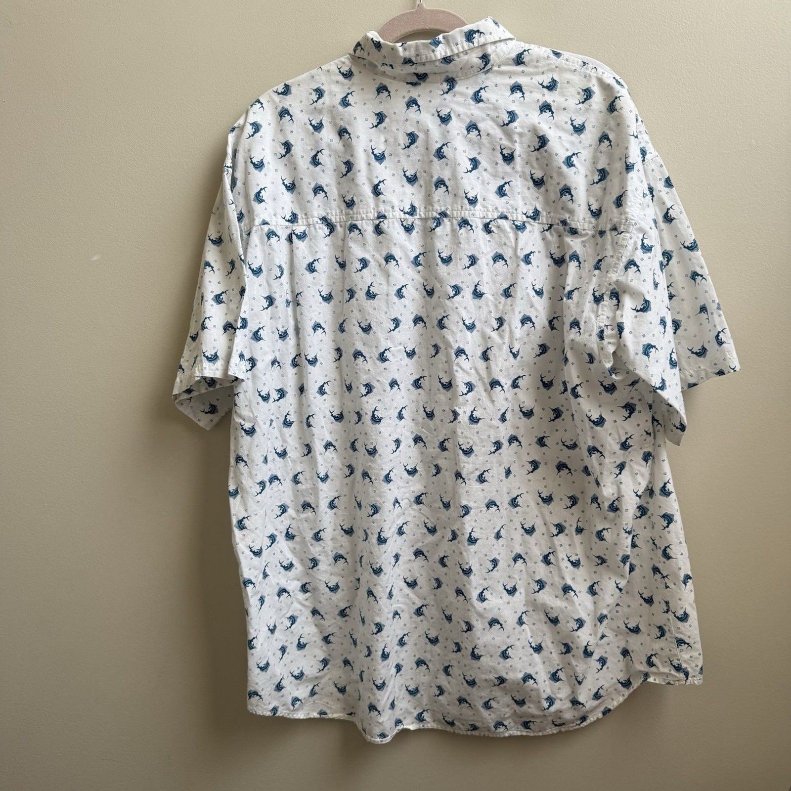 Columbia Sword Fish Pattern Button Down Men’s Shi… - image 2
