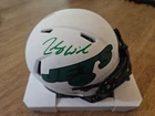 Zach Wilson Signed NY Jets Lunar Eclipse Speed Mini Helmet Beckett BAS