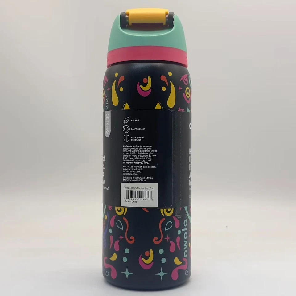 Owala FreeSip 32oz Sugar Skull Bottle – Limited Edition 2025 Gift - Image 3 of 4