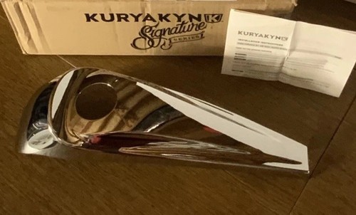 Like new Harley Touring Kuryakyn Chrome Smooth Dash Jim Nasi Console. LooksGreat - Picture 2 of 13