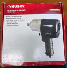 Husky H4490 34 Air Impact Wrench 1400 Ft-lbs Twin Hammer Pneumatic New Husky H4490 34 Air Impact Wrench 1400 Ft-lbs Twin Hammer Pneumatic New