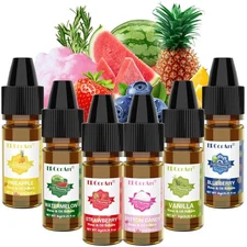 Food Flavoring Oil - Concentrated Candy Flavors, 6 Liquid Lip Gloss Flavoring