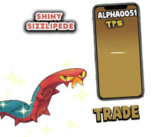 Pokemon Shiny Sizzlipede Registered Trade or 1 M