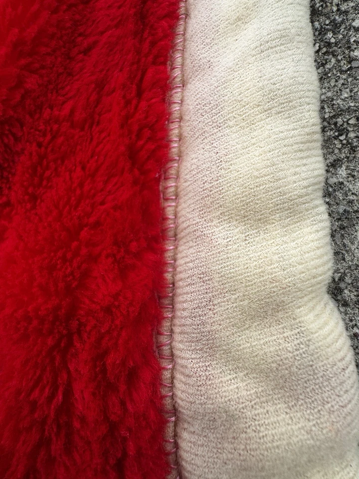 Manta Visón Reversible Vintage Floral Rosas Tostado Rosa Verde 63x79 Tiro 11 Lbs Foto 3 de 4