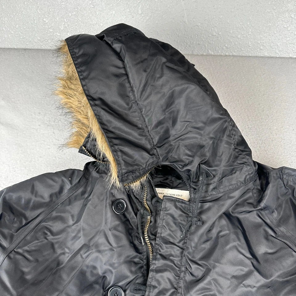 Chaqueta Parka Rothco N 3B Para Hombre Grande Clima Extremo Frío Piel Snorkel Capucha Abrigo Foto 4 de 4