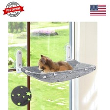 Glow in the Dark Cat Window Perch, Foldable Cordless Pet Hammock, M  Glowing...