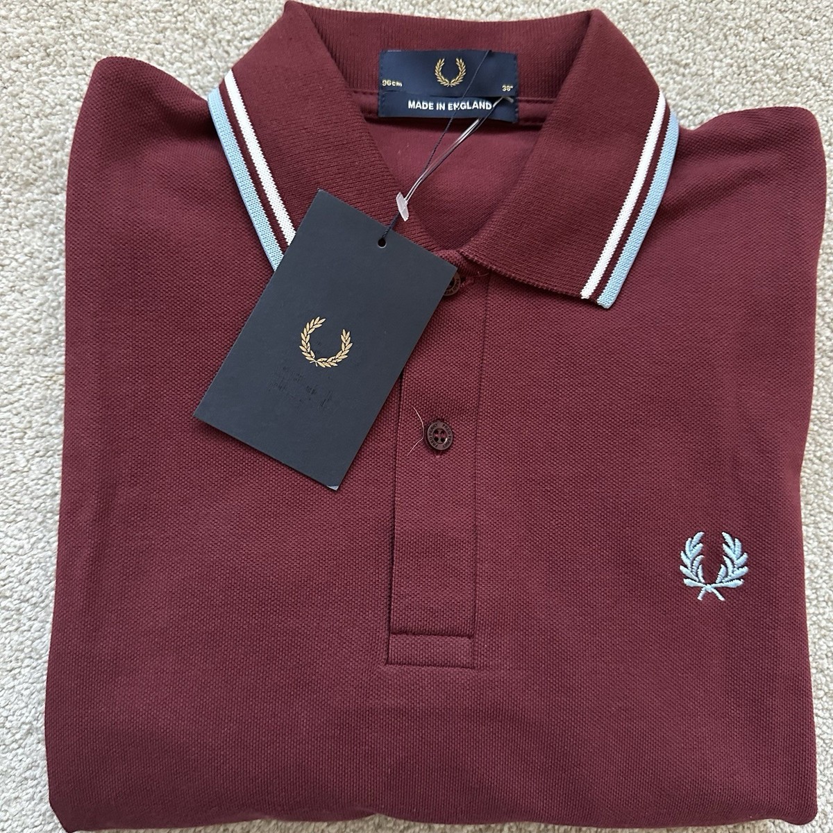 トップス FRED PERRY M12 38 MADE IN ENGLAND M12 - Black / Champagne / Champagne | The Fred Perry Shirt
