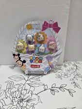 Disney Tsum Tsum TARGET EASTER EXCLUSIVE Glitter Pastel 6 Figures IMPERFECT