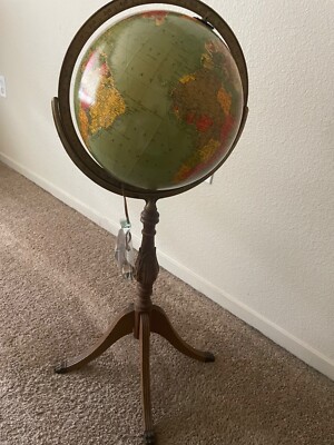 1930 to 1940's Illuminating World Globe