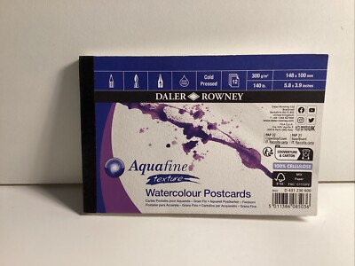 P087 Daler Rowney Aquafine Aquarell Postkarten Papier 