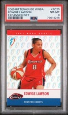 2005 Rittenhouse WNBA Rookie Edwige Lawson PSA 8 Houston Comets France