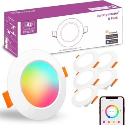Lighting Master LED Einbauleuchten Decke 3 Zoll 60W entspricht 600LM kühl Einbaustrahler